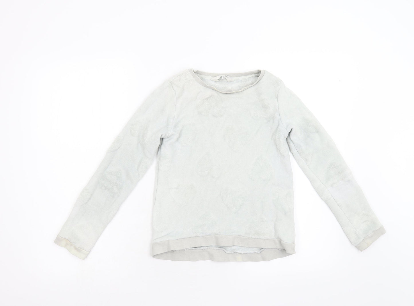 H&M Girls Grey   Pullover Jumper Size 8-9 Years