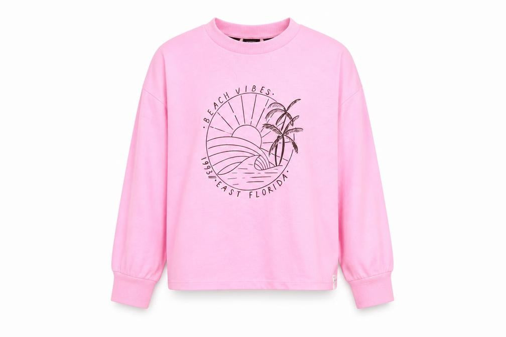 George Girls Pink   Pullover Sweatshirt Size 9-10 Years