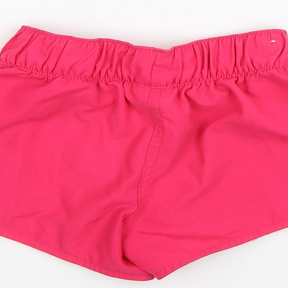 DECATHLON Girls Pink   Sweat Shorts Size 6 Years