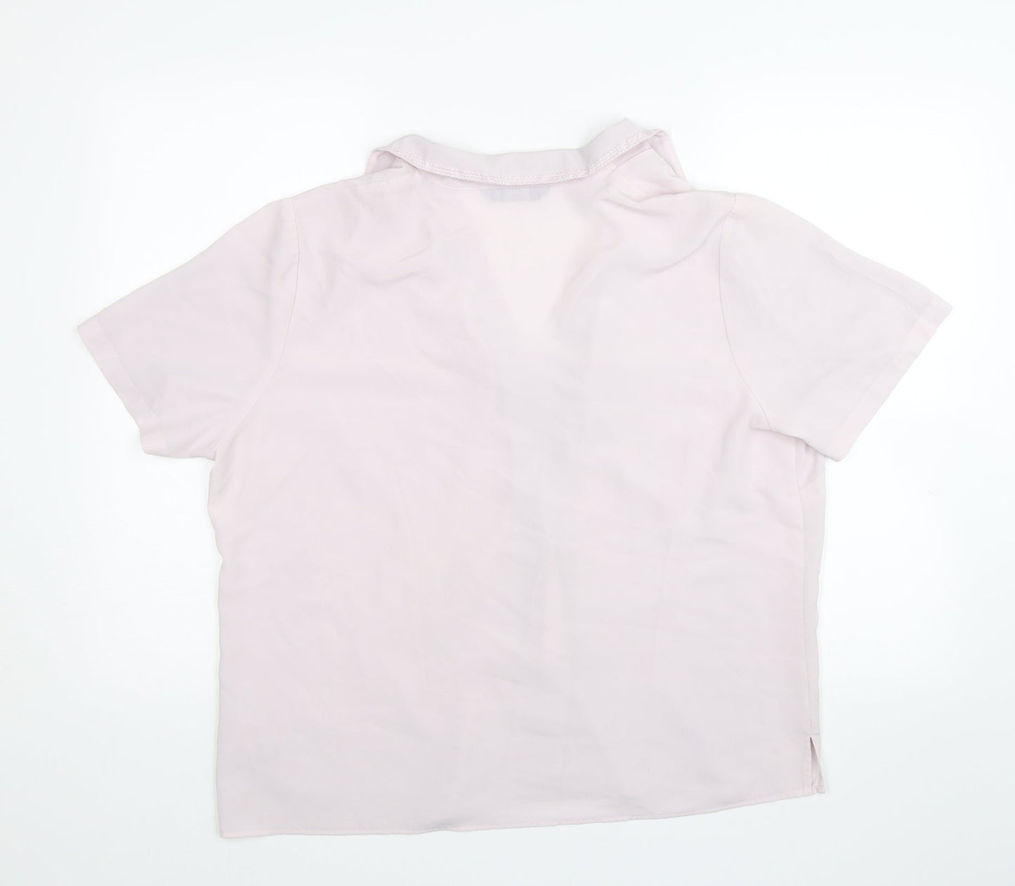 BM Collection Womens Purple   Basic Button-Up Size 18