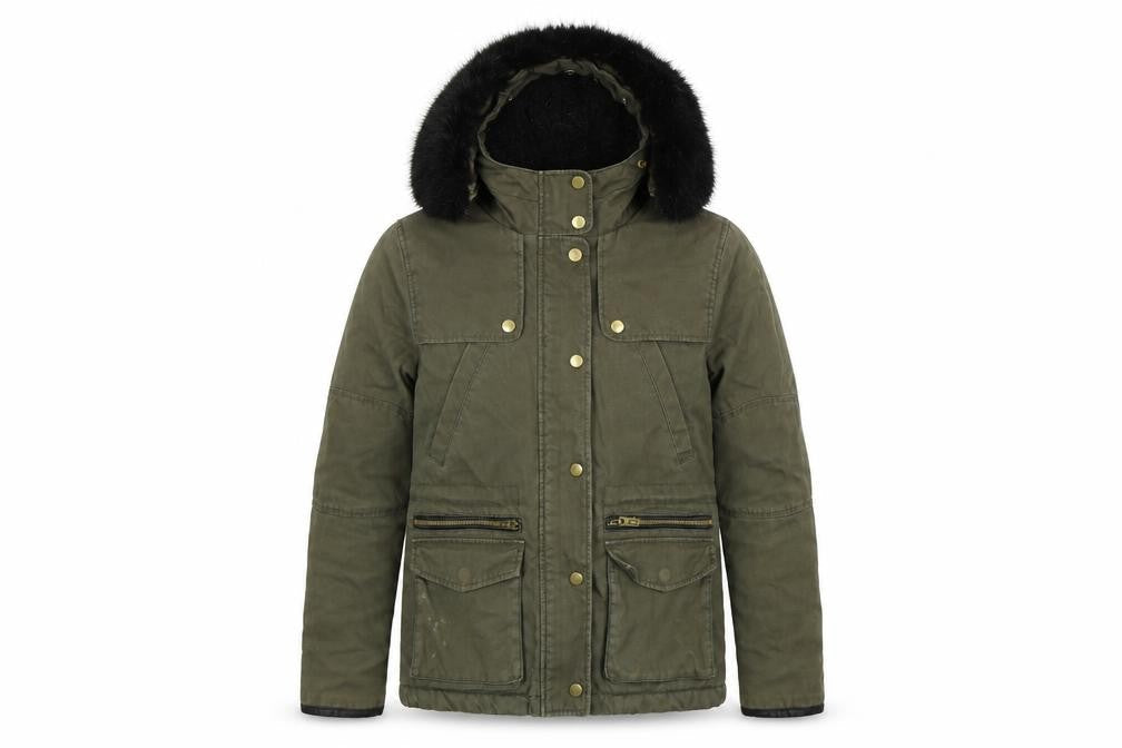 Topshop Womens Green   Parka Jacket Size 6