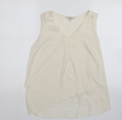 Preloved NEXT Womens Ivory   Basic Blouse Size 10 - Front