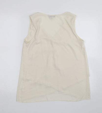 Preloved NEXT Womens Ivory   Basic Blouse Size 10 - Back