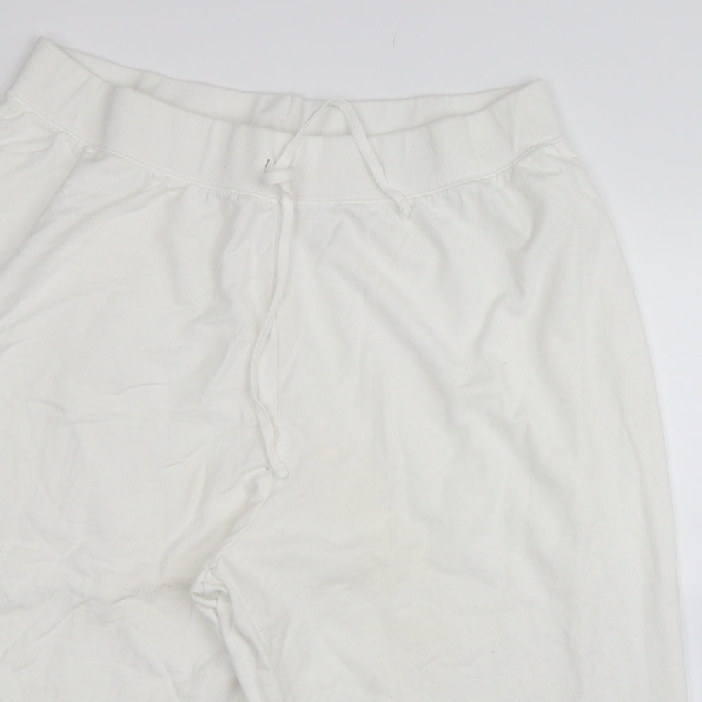 Just My Size Womens White   Sweat Shorts Size 4XL