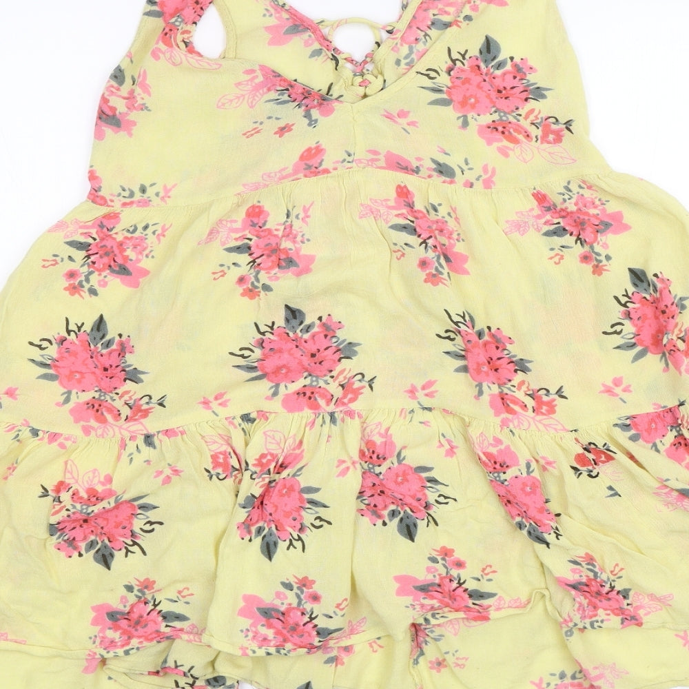 Atmosphere Womens Yellow Floral  Shift  Size 4