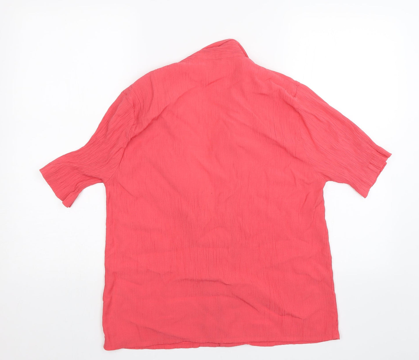 The Pearl Collection Womens Pink   Basic Button-Up Size 14