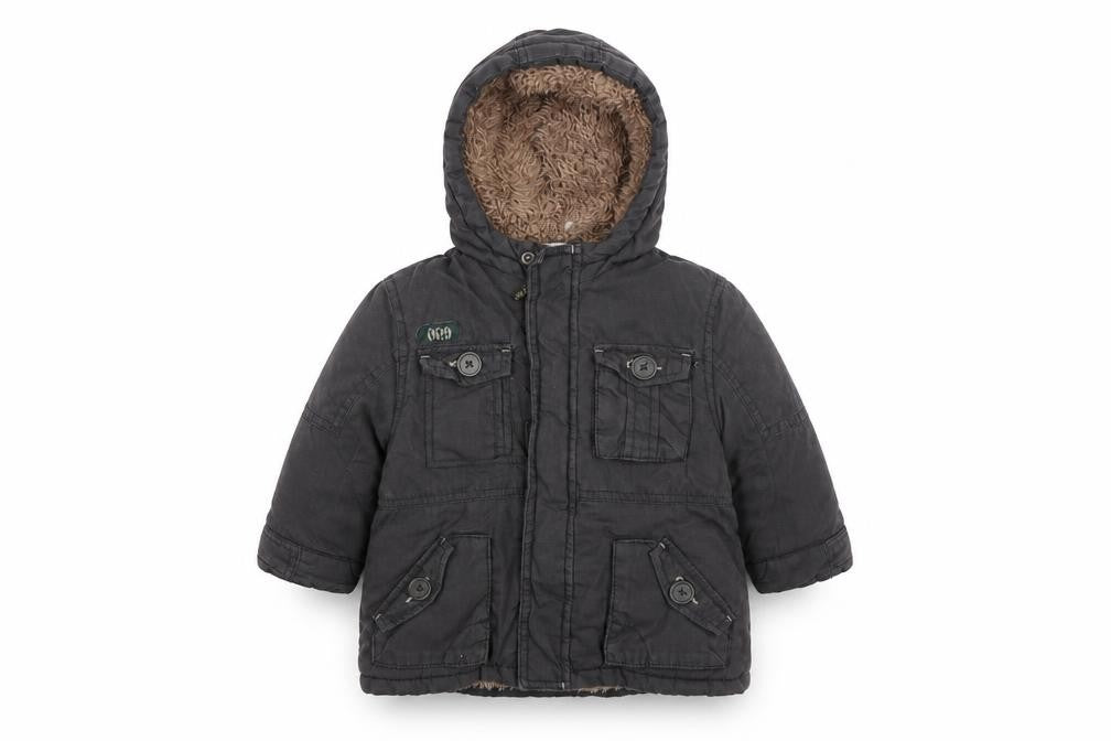 Mini Club Baby Grey   Parka Jacket Size 9-12 Months