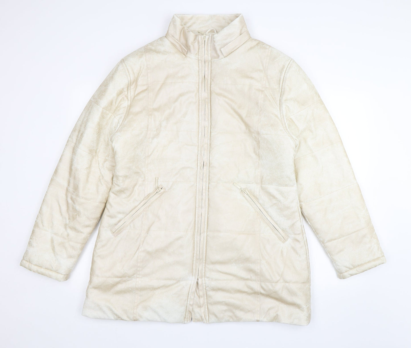 Fluid Womens Beige   Jacket  Size 14
