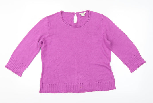 Monsoon Womens Pink   Pullover Jumper Size 12