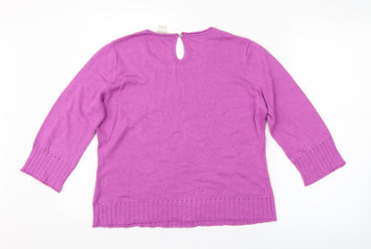 Monsoon Womens Pink   Pullover Jumper Size 12