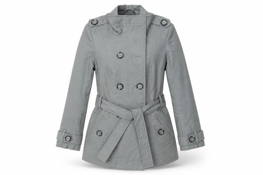 Preworn Womens Grey   Overcoat Coat Size 8