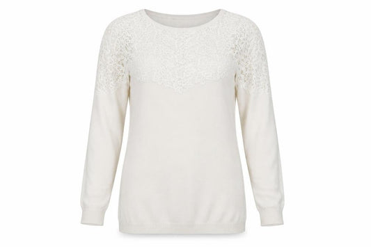 ASOS Womens White Floral  Pullover Jumper Size 12