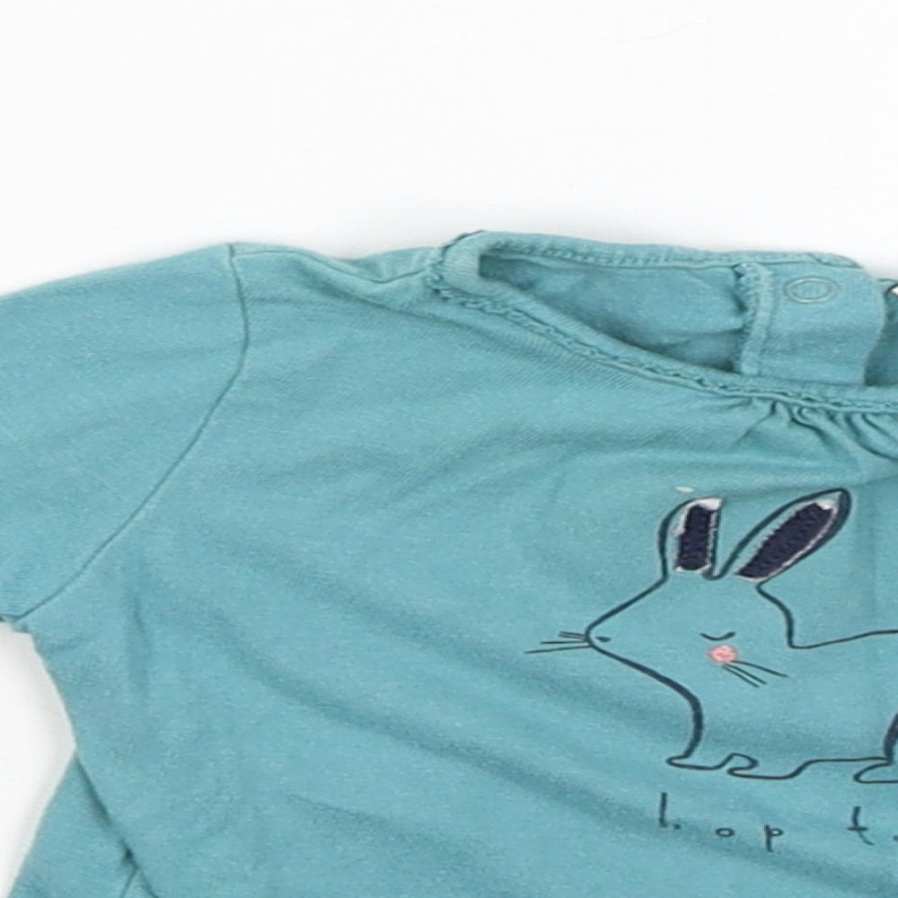 NEXT Boys Blue   Pullover Jumper Size 3-6 Months  - Bunny Hop on it
