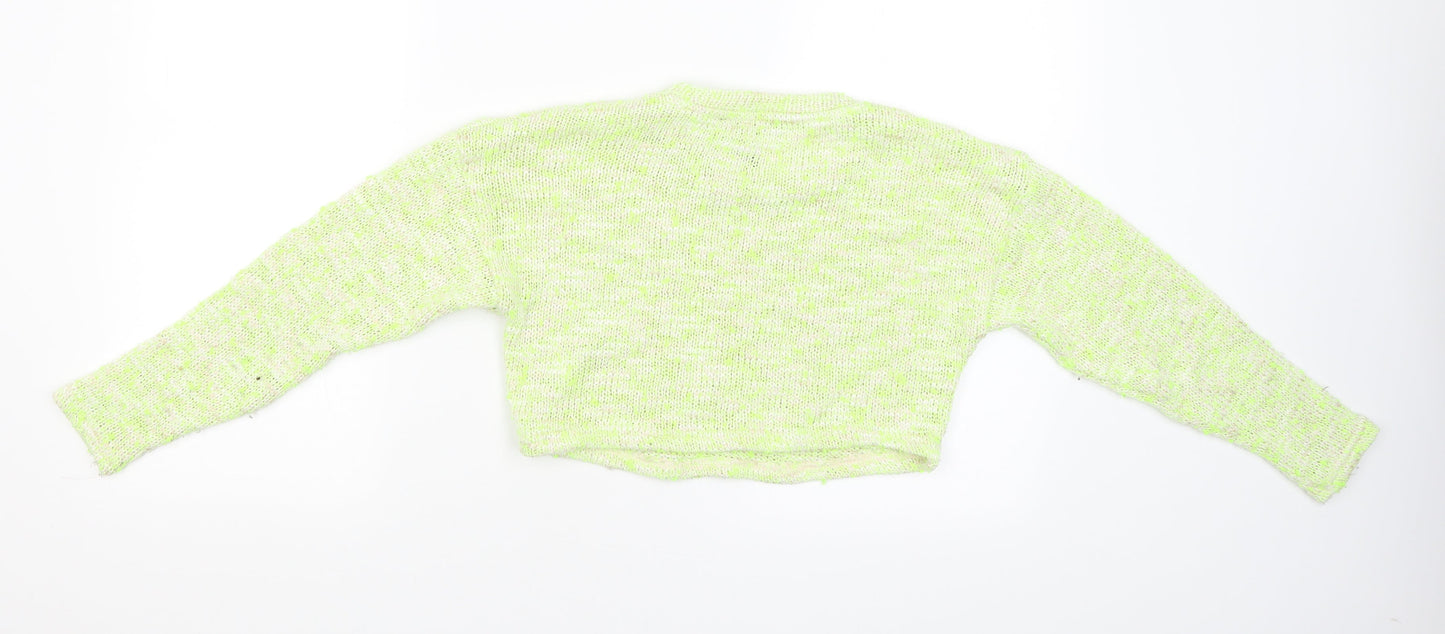 New Look Girls Yellow   Pullover Jumper Size 10-11 Years  - Cropped