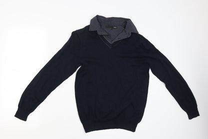 Next Mens Blue   Pullover Jumper Size S