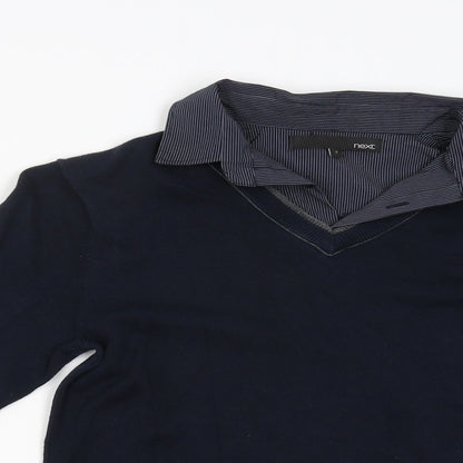 Next Mens Blue   Pullover Jumper Size S