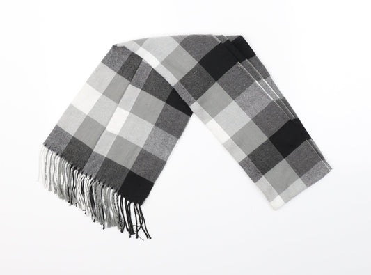 Preworn Unisex Grey Check   Scarf