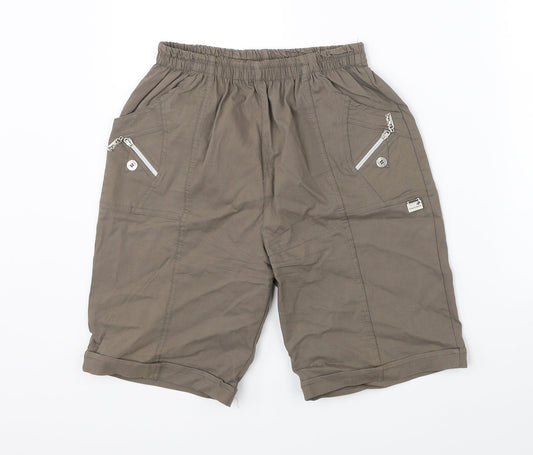 Preworn Womens Brown   Utility Shorts Size 32 in