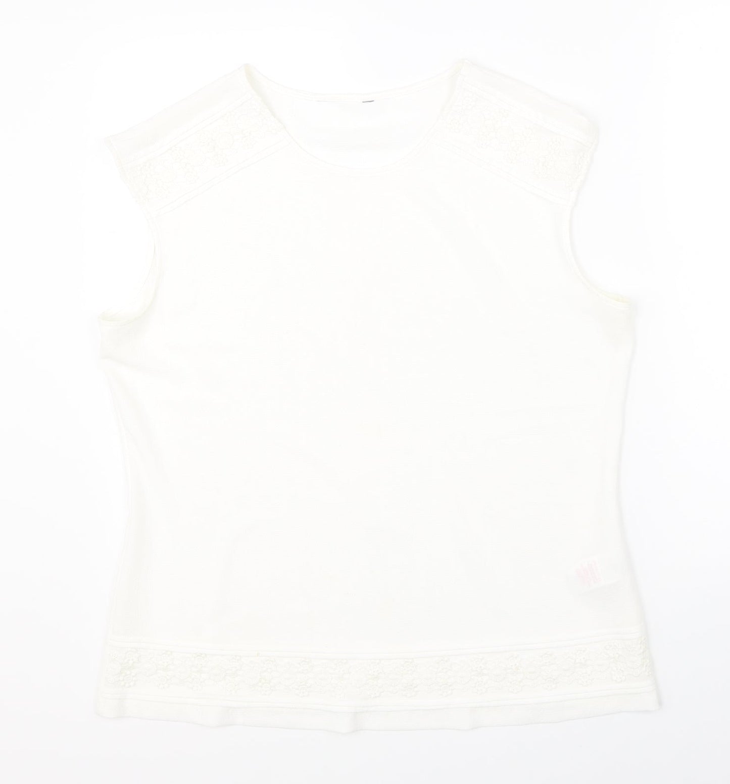 Peacocks Womens White   Basic Blouse Size 14