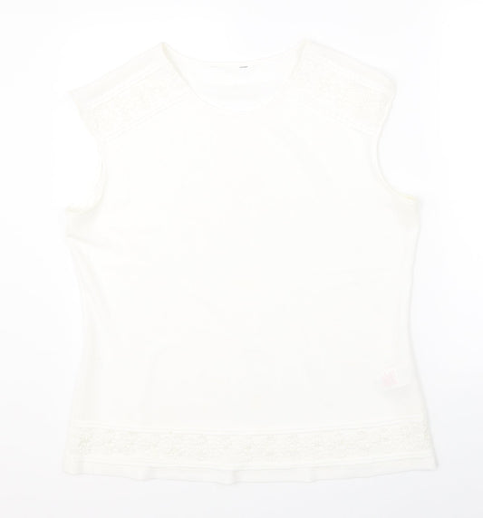 Peacocks Womens White   Basic Blouse Size 14