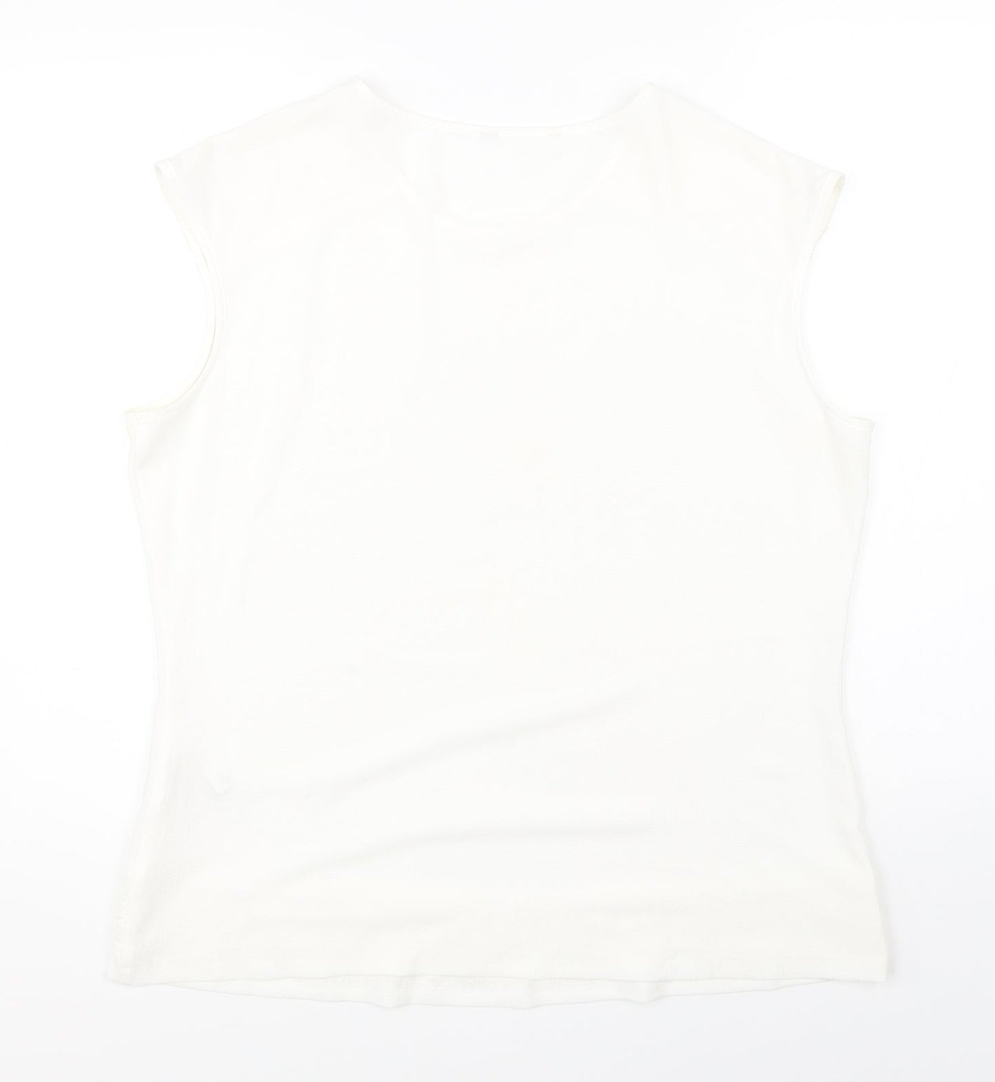 Peacocks Womens White   Basic Blouse Size 14