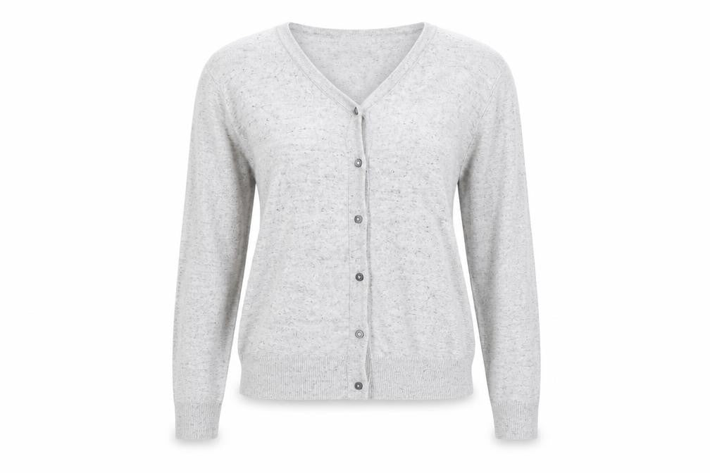 H&M Womens Grey   Cardigan Jumper Size M