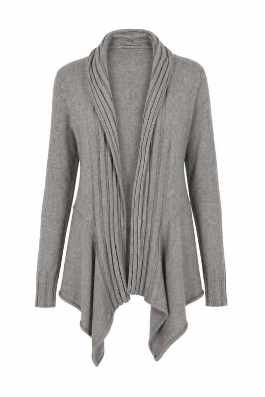Front view of Papaya women’s brown cardigan jumper, size UK 8