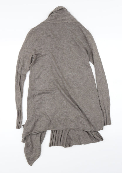 Back view of Papaya women’s brown cardigan jumper, size UK 8