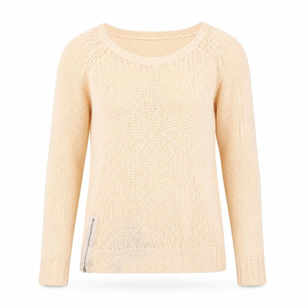 Miso Womens Orange  Knit Pullover Jumper Size 14