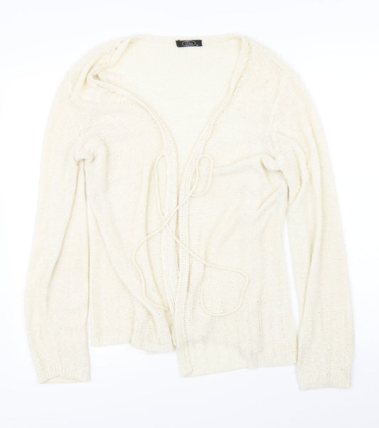 BM Womens Beige   Cardigan Jumper Size M