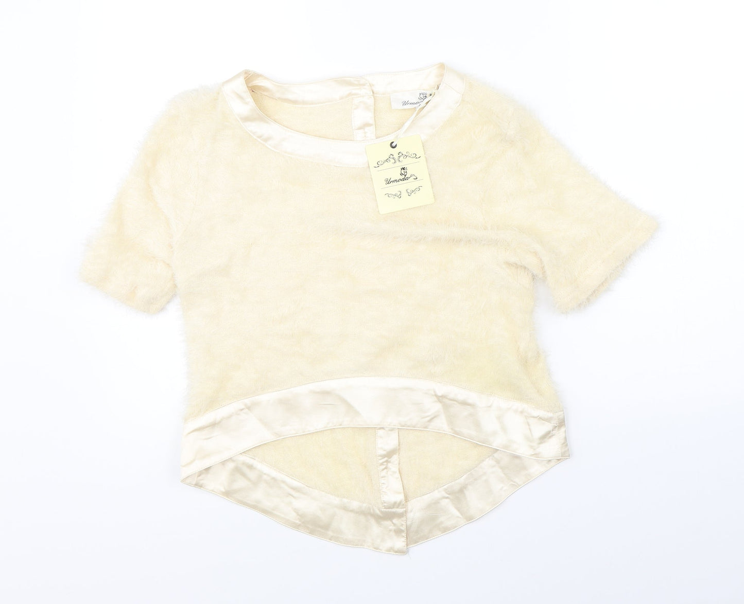 Urmoda Womens Beige   Basic Blouse Size S