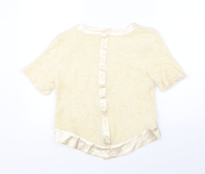 Urmoda Womens Beige   Basic Blouse Size S