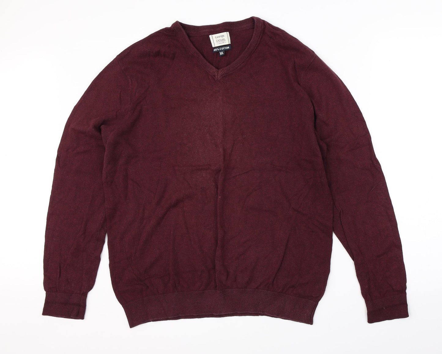 Geogrer Mens Red   Pullover Jumper Size XL