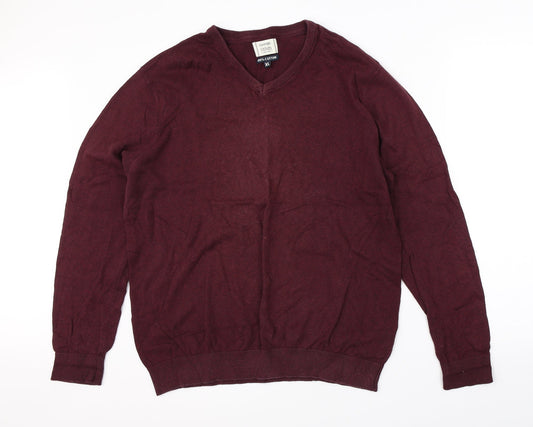 Geogrer Mens Red   Pullover Jumper Size XL