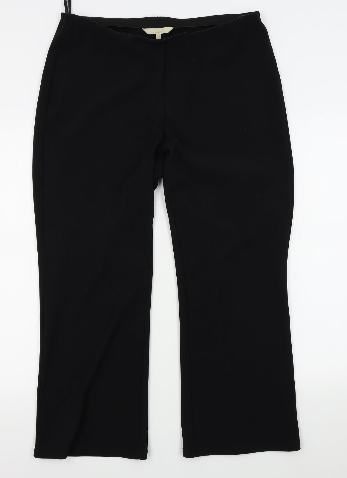 Vidavi Womens Black   Trousers  Size 16 L25 in