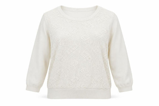 George Womens White   Pullover Jumper Size S