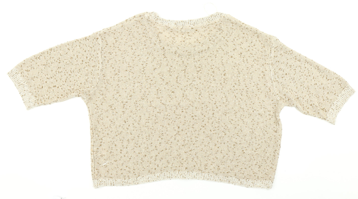 F&F Womens Beige   Cardigan Jumper Size 16