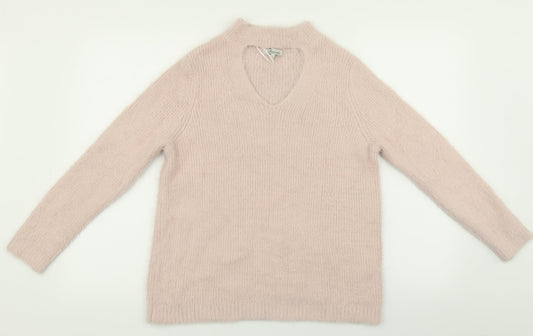 Peacocks Womens Pink   Pullover Jumper Size L