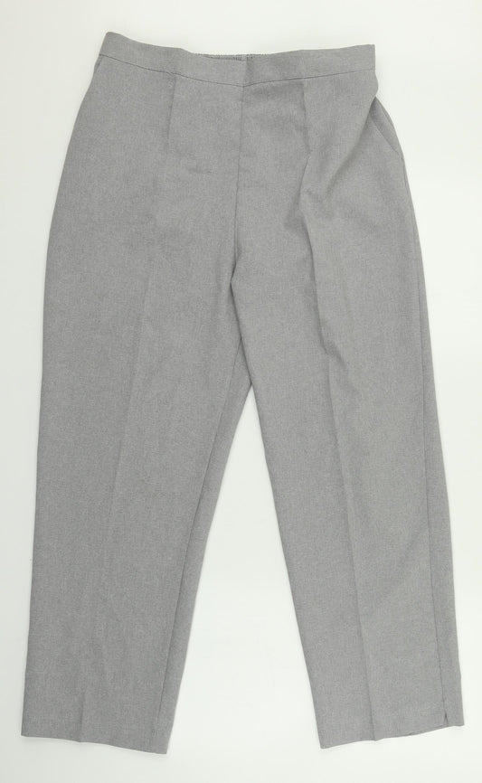 Emma Collection Womens Grey   Trousers  Size 18 L26 in