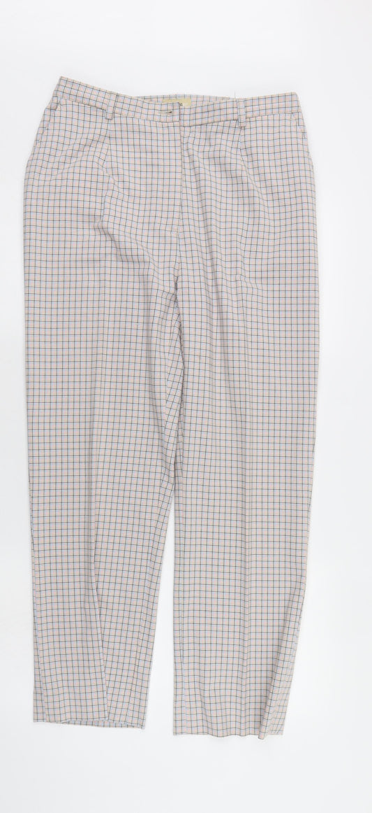 Alice Collins Womens Multicoloured Check  Sweatpants Trousers  L28 in