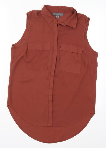 Primark Womens Brown   Basic Button-Up Size 10