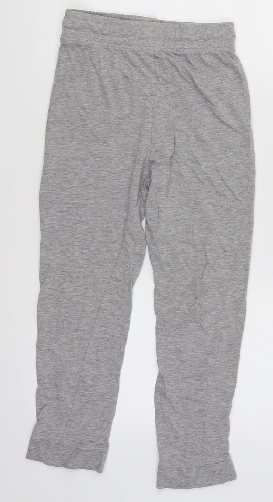 Marks and Spencer Girls Grey   Cropped Trousers Size 9-10 Years - Loungewear