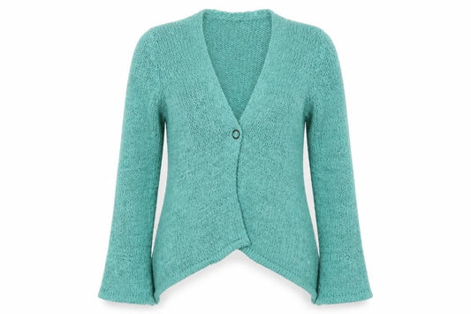 Preworn Womens Blue  Knit Cardigan Jumper Size S