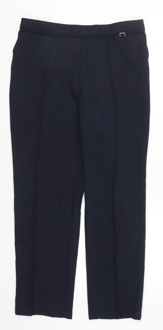Marks and Spencer Womens Blue   Trousers  Size 12 L26 in