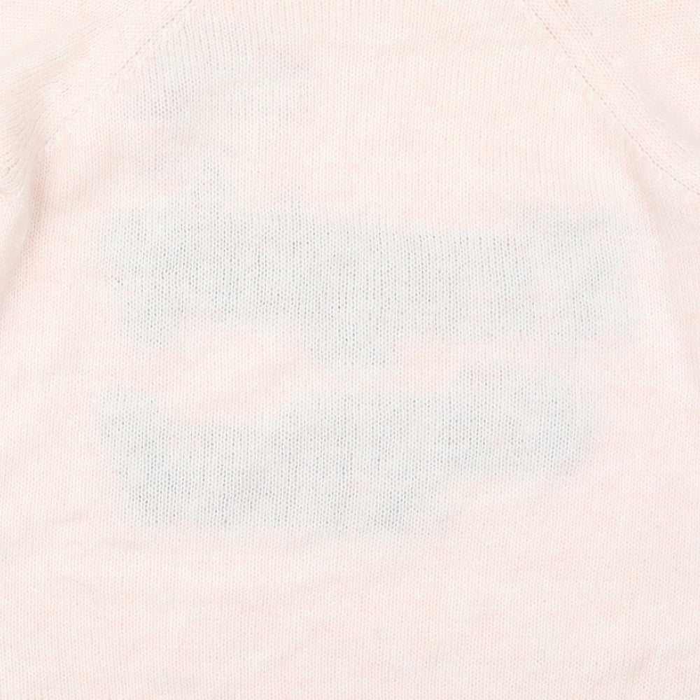 River Island Womens Pink  Knit Pullover Jumper Size 6  - Naughty or Nice