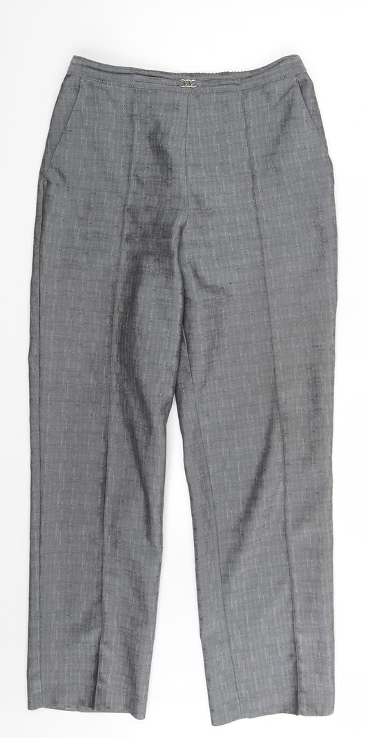 Preworn Womens Grey   Dress Pants Trousers One Size L26.5 in