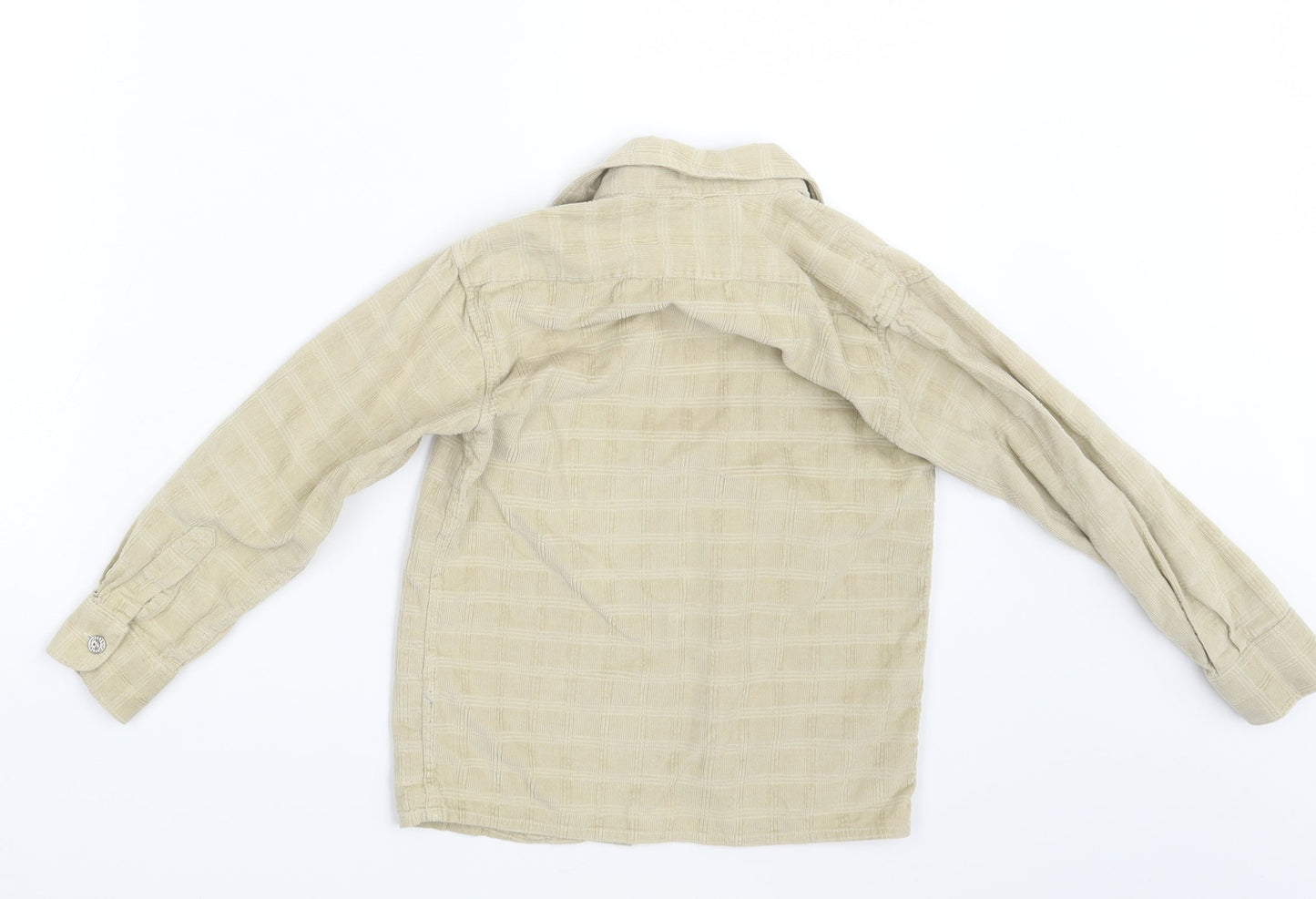 Yixite Girls Beige  Corduroy Basic Button-Up One Size