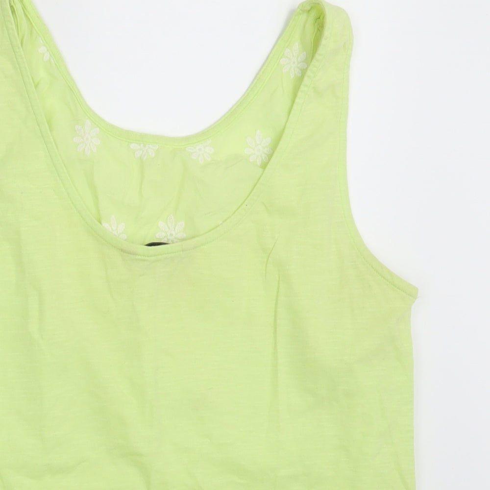 NEXT Womens Yellow Floral  Basic Tank Size 10