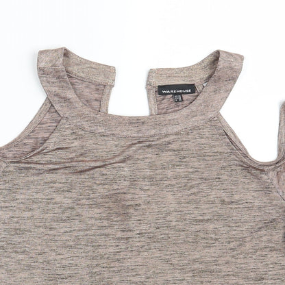 Warehouse Womens Pink   Basic T-Shirt Size 10