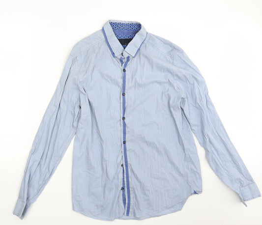 NEXT Mens Blue    Button-Up Size L